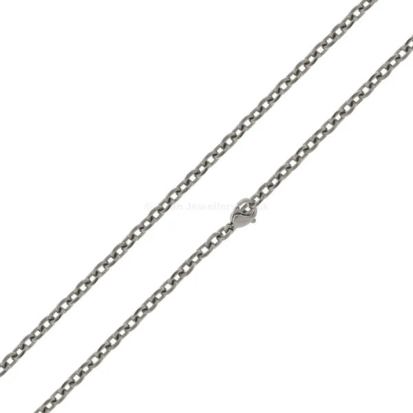 Titanium Faceted Belcher Chain 3.3mm, titanium faceted belcher chain