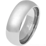 8mm Polished Court Cobalt Ring