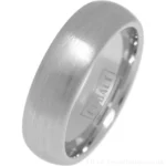 7mm Brushed Court Cobalt Ring