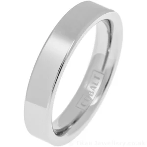 5mm Polished Comfort Fit Cobalt Ring
