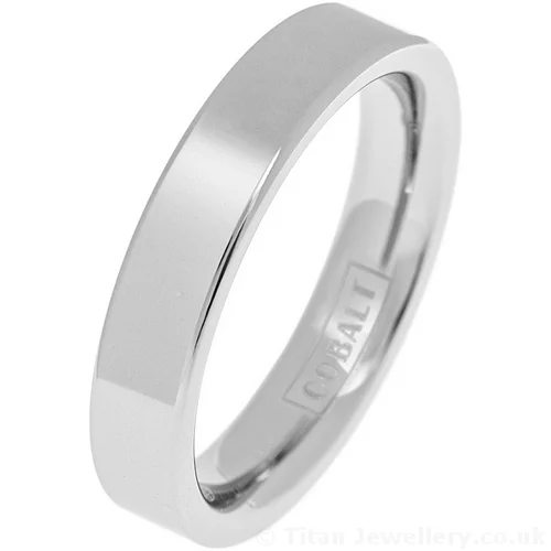 5mm Polished Comfort Fit Cobalt Ring