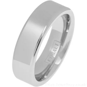 7mm Polished Cobalt Wedding Band