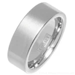 8mm Brushed Comfort Fit Cobalt Ring