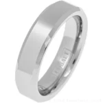 6mm Chamfered Polished Cobalt Ring