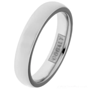 4mm Polished Court Cobalt Ring