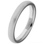 4mm Brushed Court Cobalt Ring