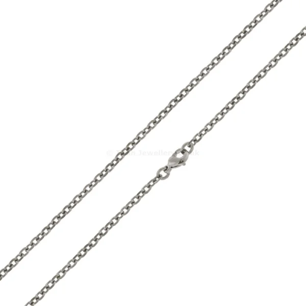 Titanium Faceted Trace Chain 2.86mm, titanium faceted trace chain