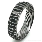 6mm Damascus Stainless Steel Tribal Ring