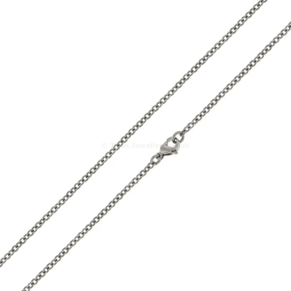 Titanium Rounded Trace Chain 2.4mm, titanium rounded trace chain