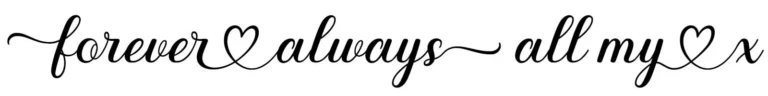 Inside Ring Engraving - Font example : Flowing Hearts