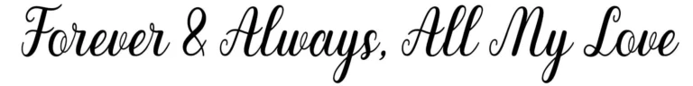 Inside Ring Engraving - Font example : Flowing (no) Hearts