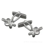 Silver Single Knot Cufflinks