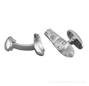 Silver Riva Speedboat Cufflinks