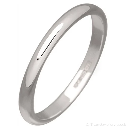 2mm Sterling Silver Wedding Ring