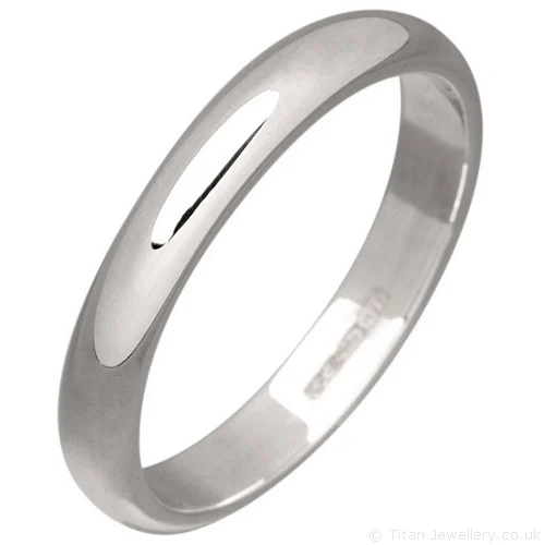 3mm Sterling Silver Wedding Ring