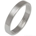 3mm Sterling Silver Flat Profile Wedding Ring