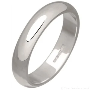 4mm Sterling Silver Wedding Ring