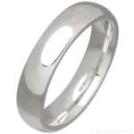 5mm Sterling Silver Court Wedding Ring