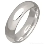 6mm Sterling Silver Court Wedding Ring