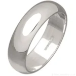 6mm Sterling Silver Wedding Ring