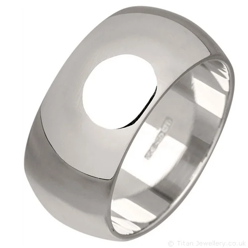 10mm Sterling Silver Wedding Ring