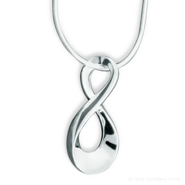 Silver Infinity Pendant, silver infinity pendant