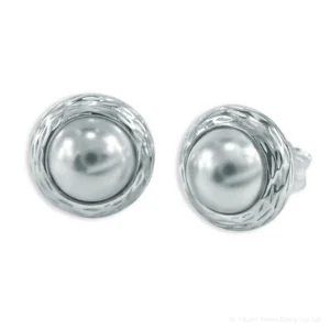 Silver Pearl Earrings