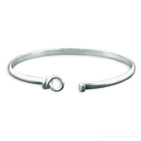 Silver Ribbon Twist Bangle, Twist bangle