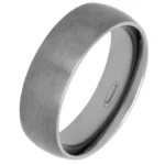 7mm Brushed Tantalum Wedding Ring