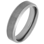 6mm Brushed Chamfered Tantalum Ring