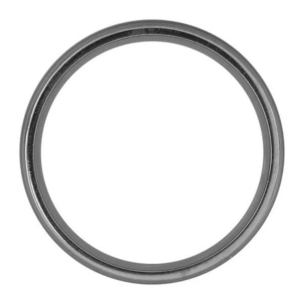 6mm Brushed Centre Ridged Tantalum Ring