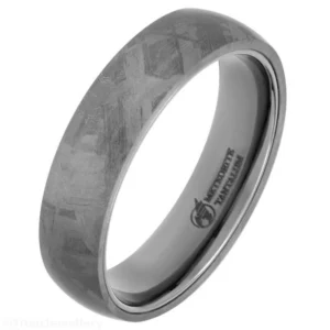 6mm Rounded Court Muonionalusta Meteorite Tantalum Ring