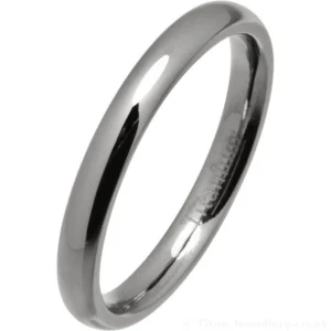 Titan Jewellery, 3mm Women’s Court Polished Titanium Wedding Ring