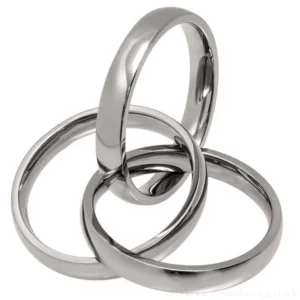 Polished Titanium Russian Wedding Ring