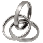 Brushed Titanium Russian Wedding Ring