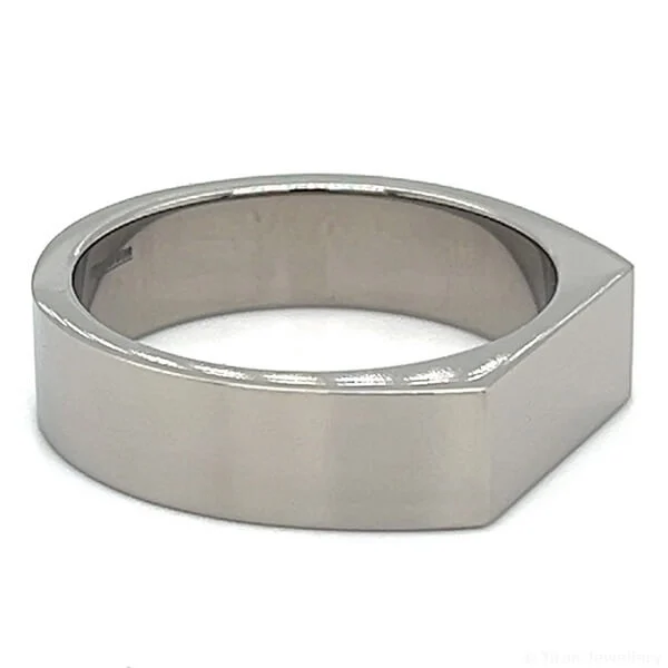 Titan Jewellery, 6mm Titanium Signet Ring