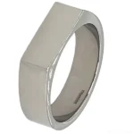 6mm Titanium Signet Ring