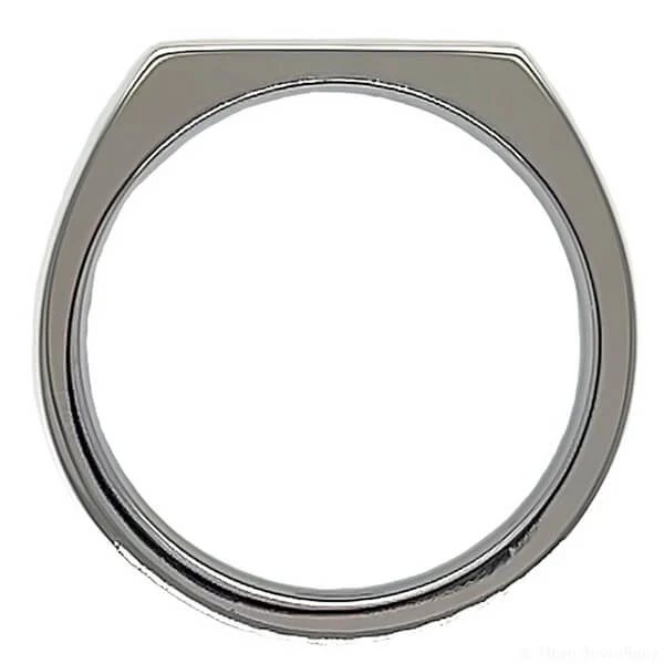 6mm Titanium Signet Ring (image 7)