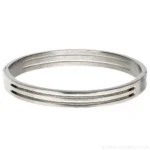 Grooved Small Titanium Bangle