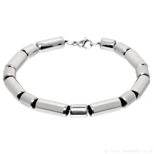 Titanium Tube Link Bracelet