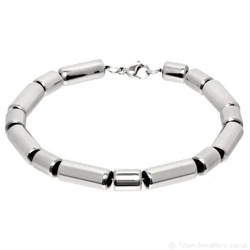 Stretchy Titanium Bracelet Titanium Tube Link Bracelet