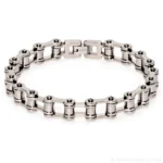 Plain Bike Link Titanium Bracelet