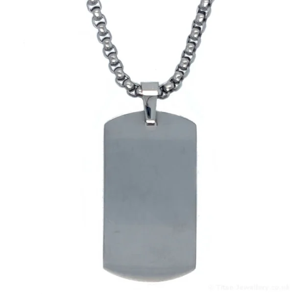 Titanium Dog Tag (excludes chain), titanium dog tag