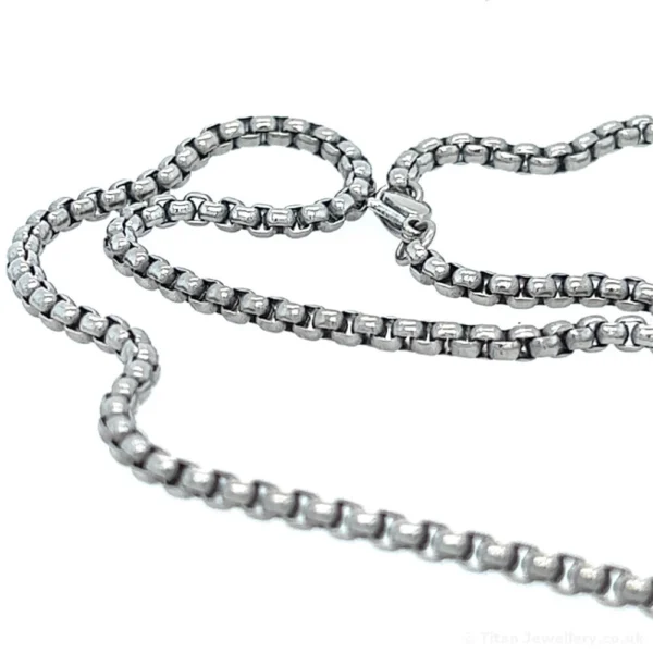 Venetian Inca Titanium Chain 2.95mm, Venetian Inca Titanium Chain