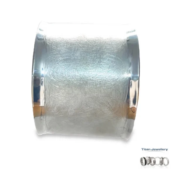 Silver Wide Brushed Cuff Bangle, silver wide cuff bangle