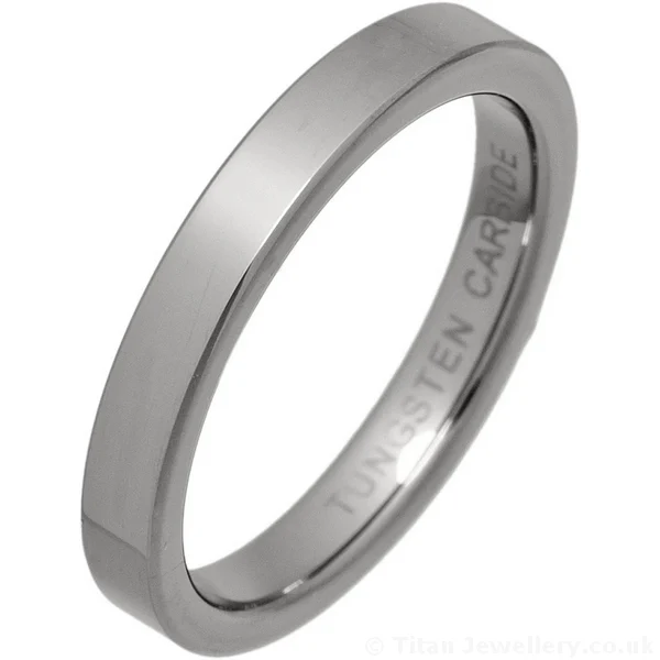 3mm Womens Comfort Fit Tungsten Wedding Ring