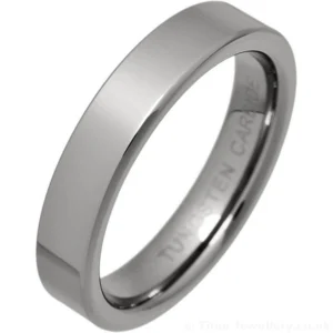 4mm Womens Comfort Fit Tungsten Wedding Ring