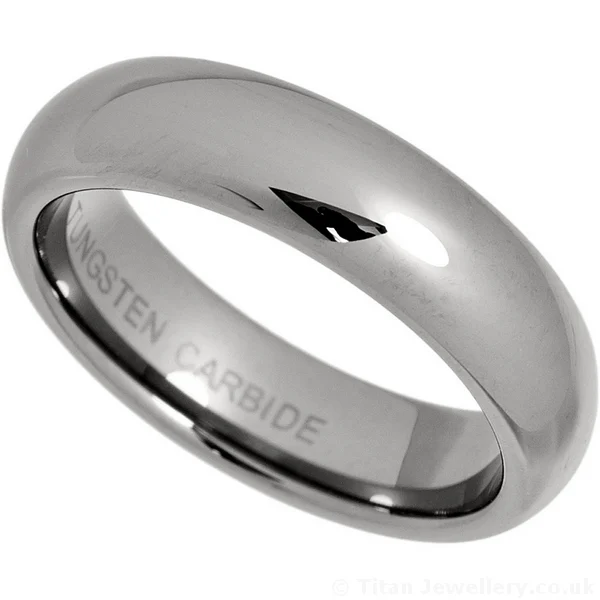 5mm Classic Court Tungsten Wedding Ring, TURM5