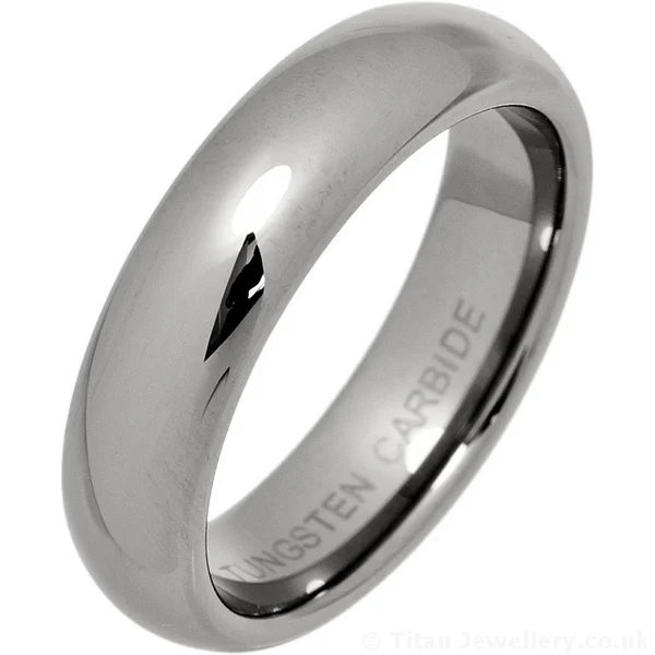 Titan Jewellery, 5mm Classic Court Tungsten Wedding Ring