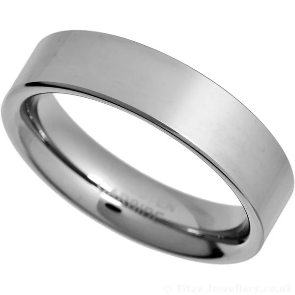 6mm Comfort Fit Tungsten Carbide Wedding Band Ring, men's tungsten wedding band